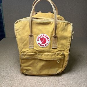 Fjallraven Kanken 23510 Classic Backpack Daypack Bag Ochre Yellow Medium Canvas